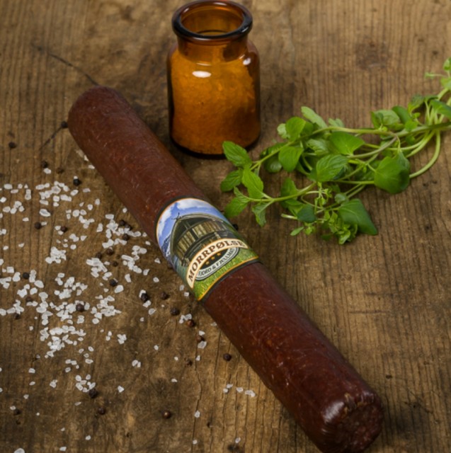 Morrpølse Fjord og Fjellmat 260g UTEN svin Tomsmatprat.no